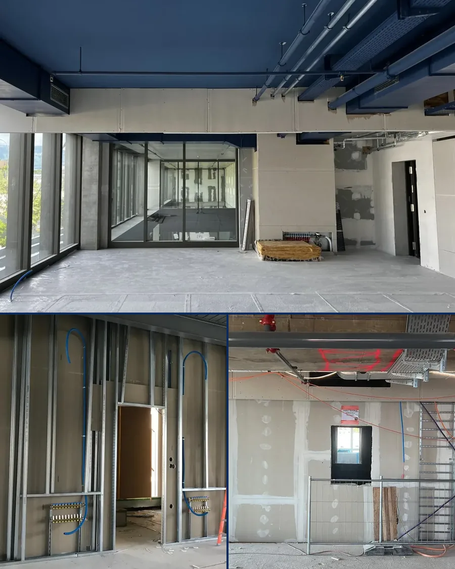 Chantiers Markaj : peinture technique des réseaux, ossatures métalliques et joints BA13